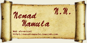Nenad Mamula vizit kartica